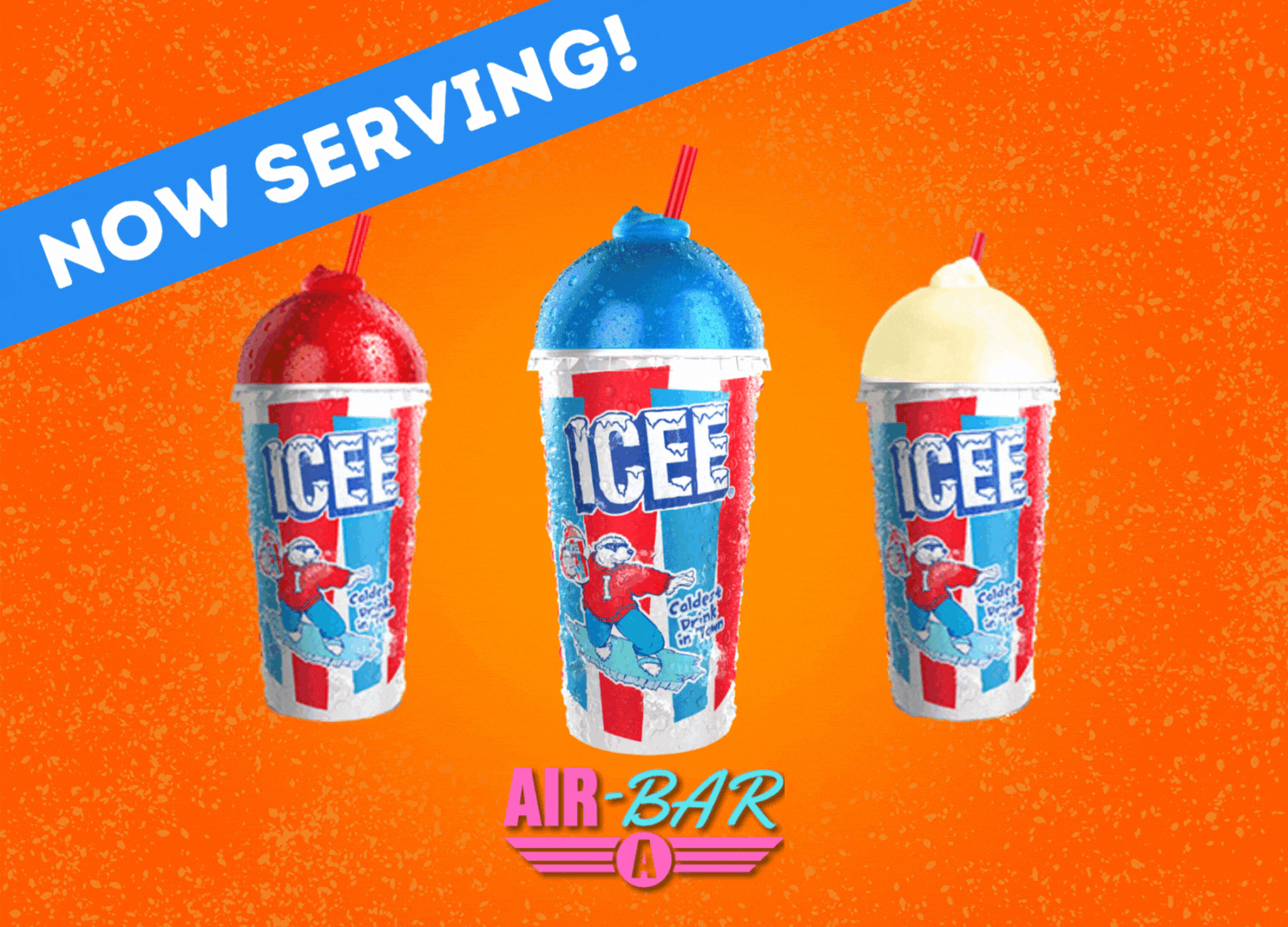 Enjoy refreshing ice treats at Icee Air Bar, a cool spot to chill out.
